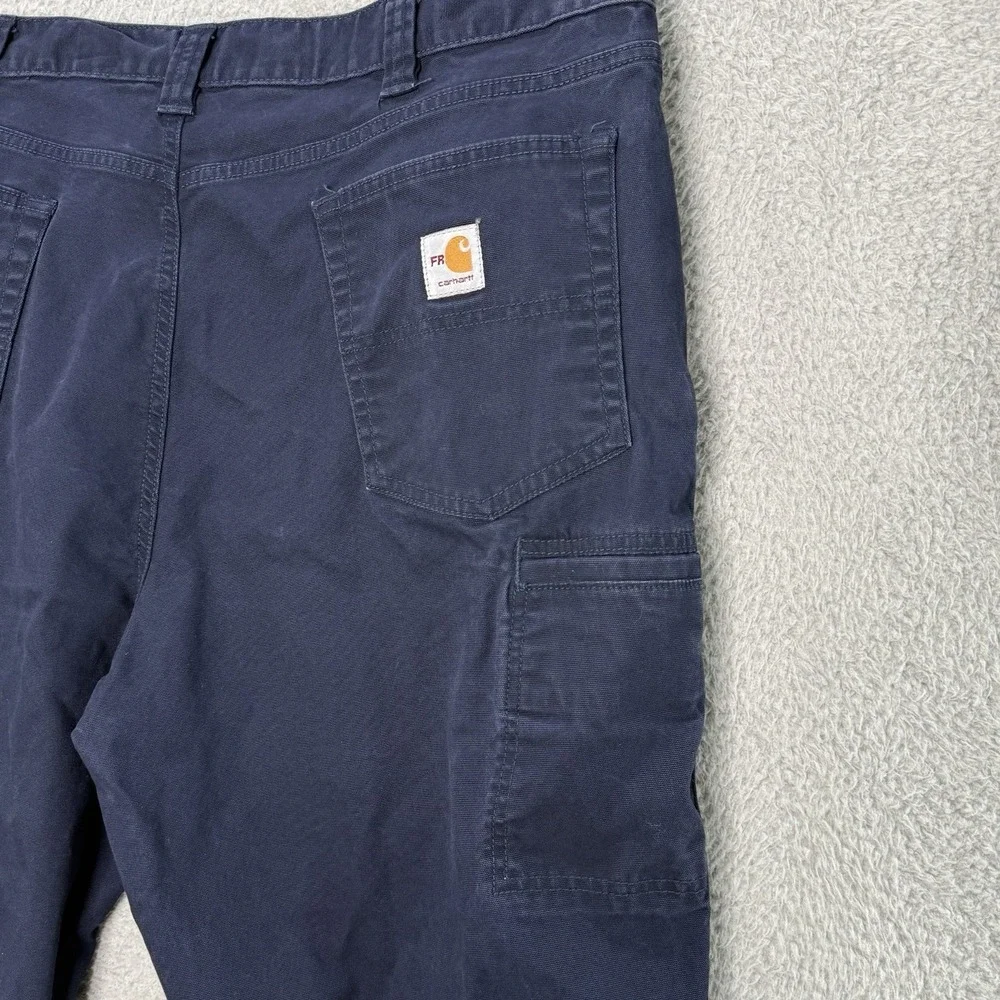 Carhartt FR‎ NFPA 2112 CAT2 Men's 42x34 Navy Flame Resistant Cargo Work Pants